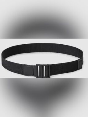 Goodfellow & Co. D-Ring Buckle Tonal Web Fabric Belt, Men, Black